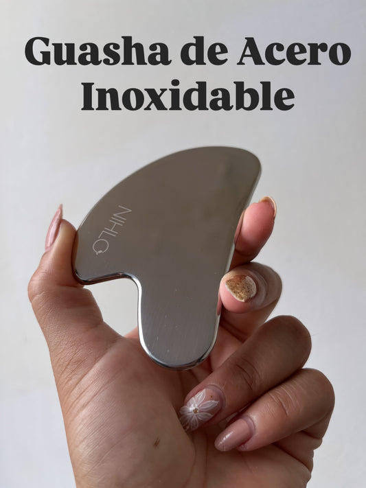 GUASHA DE ACERO INOXIDABLE