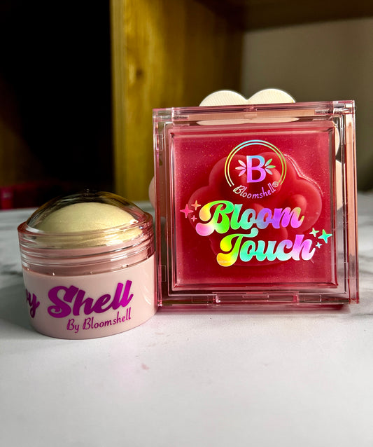 RUBOR BLOOM TOUCH + ILUMINADOR GLOWY TORNASOL