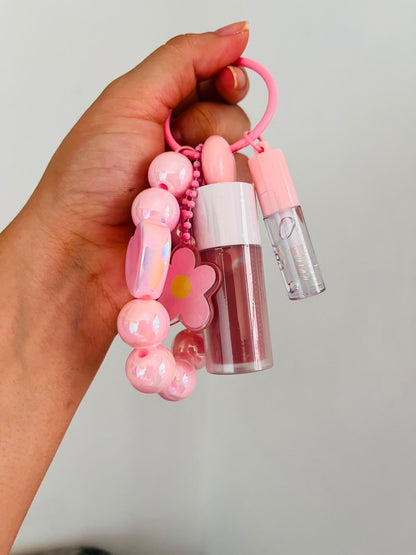 LLAVERO DUO NUDE + GLOSS HIDRATANTE BLOOMSHELL