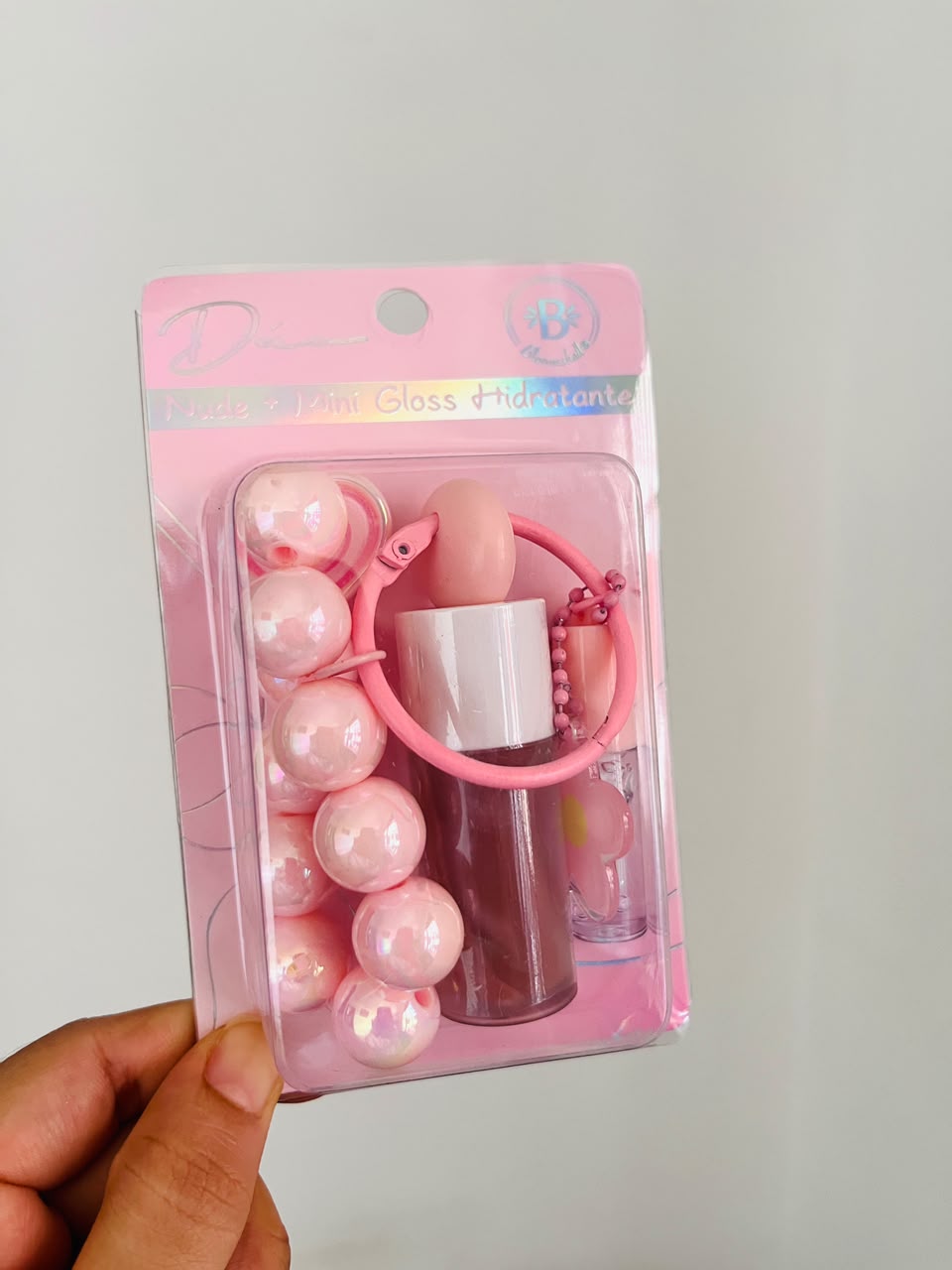 LLAVERO DUO NUDE + GLOSS HIDRATANTE BLOOMSHELL